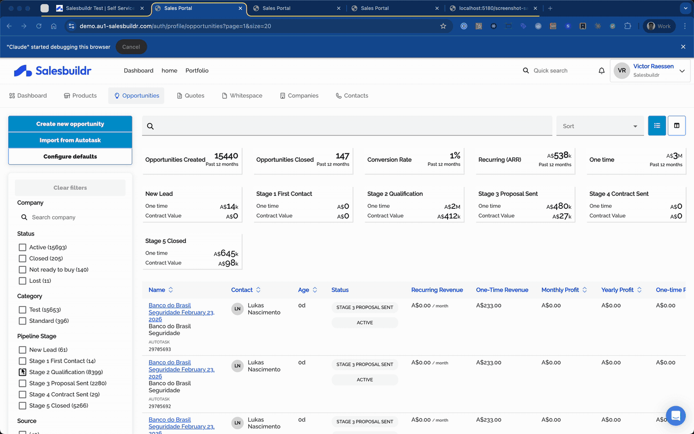 Import from Autotask dialog